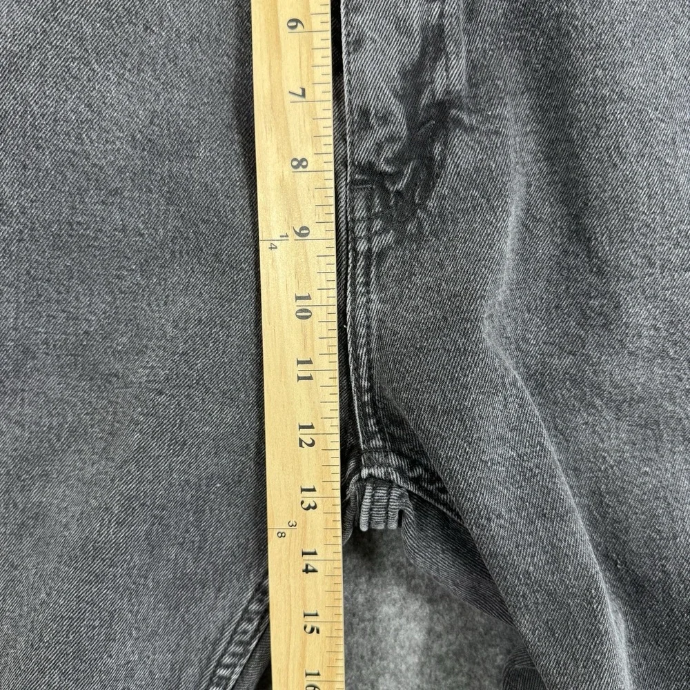 Levi's 505 Men's Jeans 36x32 Gray Black Regular Fit Stretch Denim
